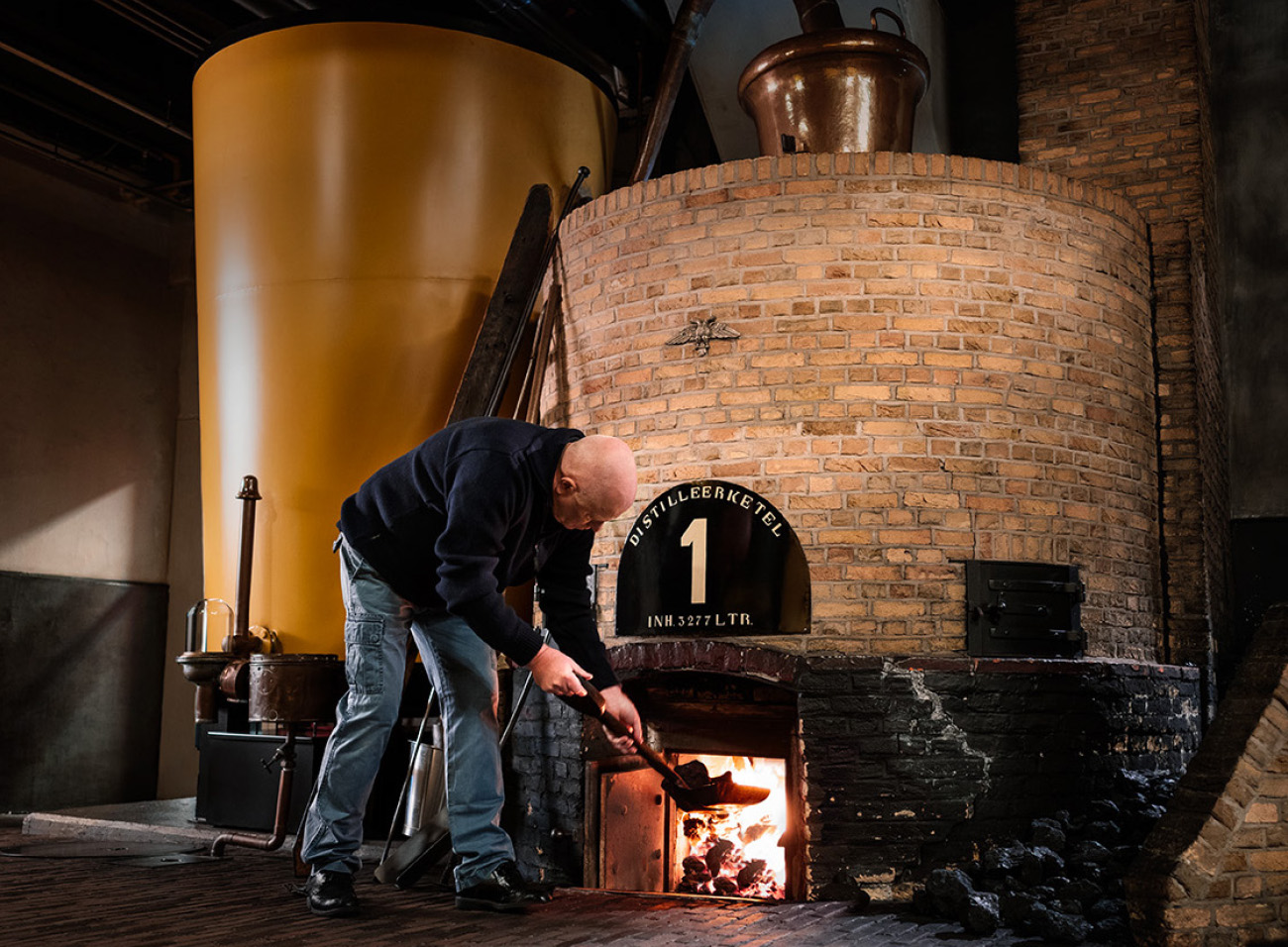 Een stap in het destillatieprocess